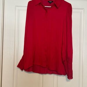 Express Women's Red Blouse
